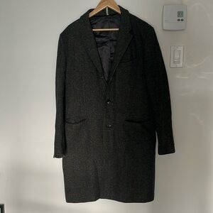 CARVEN grey wool tweed coat, T50 (see size info)
